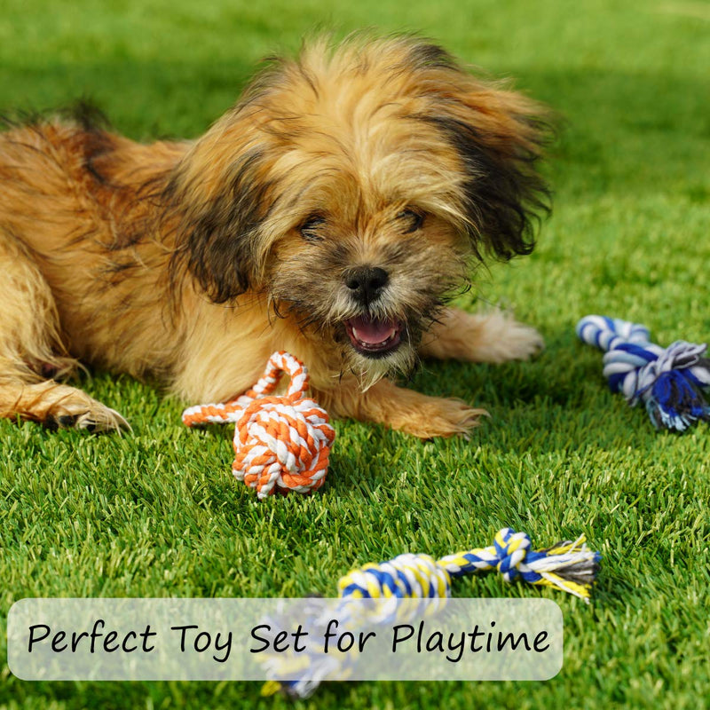 [Australia] - Otterly Pets Small Puppy Dog Rope Toys for Play Chew Teething and Boredom - for Smaller Dogs (6-Pack) 