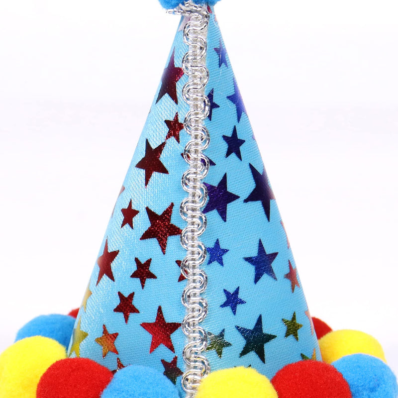 Dog Birthday Hat and Bandana Set Boy/Girl, Dog Birthday Triangle Scarf for Small Medium Dogs, Dog Birthday Party Supplies, Dog Pet Birthday Decoration, Blue - PawsPlanet Australia