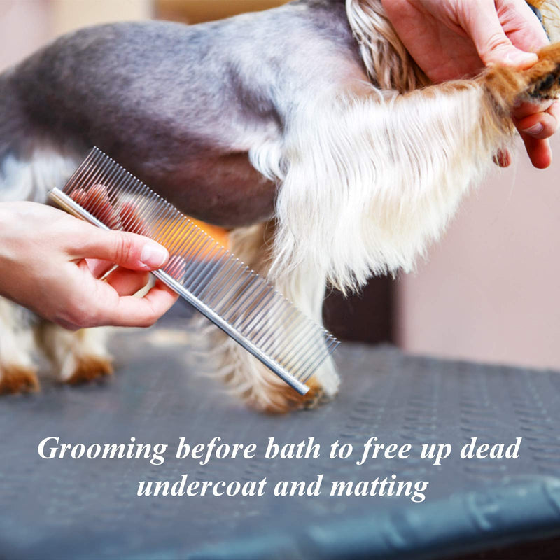 Bubuxy Pet Grooming Scissors Set with Safety Round Tip, Dog Cat Grooming Scissors Kit Include Thinning Scissors Curved Scissors Straight Scissors and Grooming Comb for Dog Cat - PawsPlanet Australia