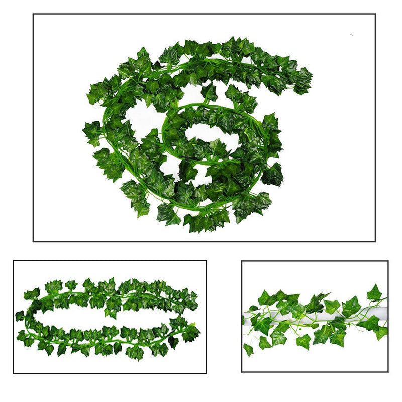 kathson Reptile Hanging Plastic Plants Tank Habitat Decor Terrarium Decorations for Bearded Dragons,Lizards,Geckos,Snake（12 PCS） - PawsPlanet Australia