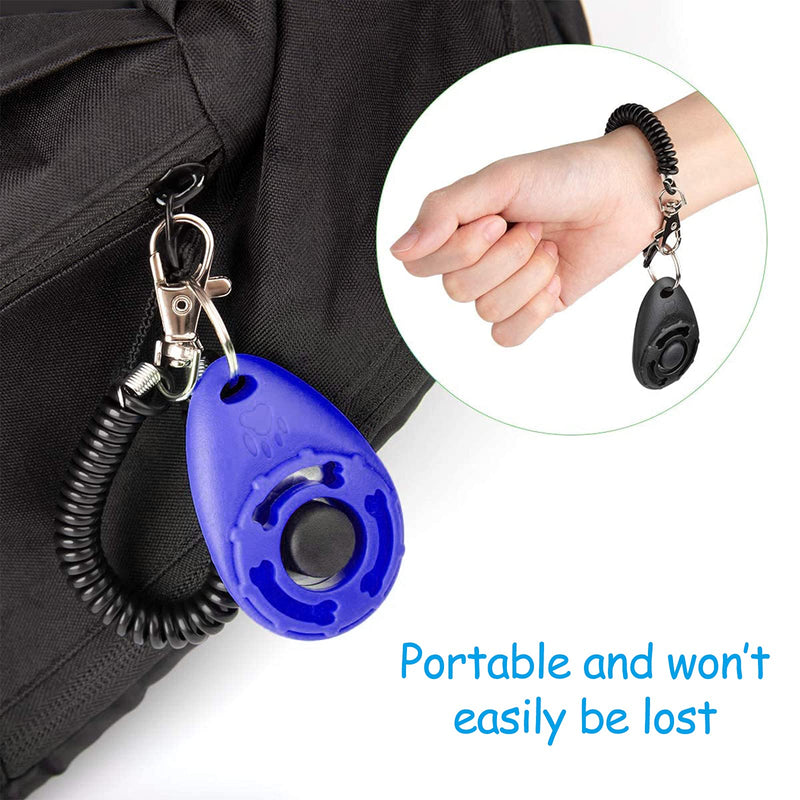 BENAROME Dog Training Clicker with Strap, Suitable for Training Handshake, Fixed Excretion, Feeding, 2 Pack - PawsPlanet Australia