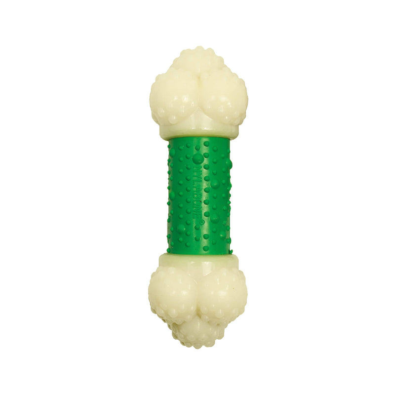 [Australia] - Nylabone Double Action Power Chew Durable Dog Toy Small/Regular - Up to 25 lbs. Bacon Flavor 