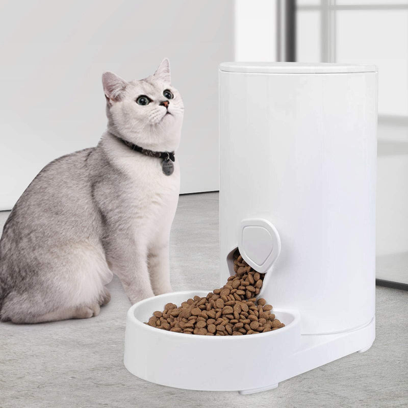 RIZZARI Automatic Cat Feeder, Dog Food Dispenser with Large Capacity,Gravity Automatic Pet Feeder Cat Food Bowl for Cats and Small Dogs（Feeder） - PawsPlanet Australia