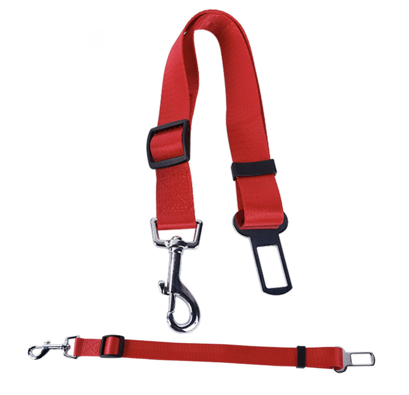 Diawell Dog Leash for Car Seat Belt Dogs Transport Cat Leash Car Belt Adapter Red - PawsPlanet Australia