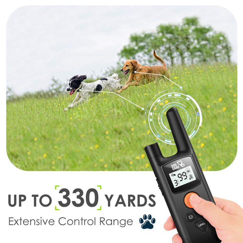 [Australia] - Dog Training Collar - Rechargeable Dog Shock Collar w/3 Training Modes, Beep, Vibration and Shock, Rainproof Training Collar, Up to 1000Ft Remote Range, 0~99 Shock Levels Dog Training Set 