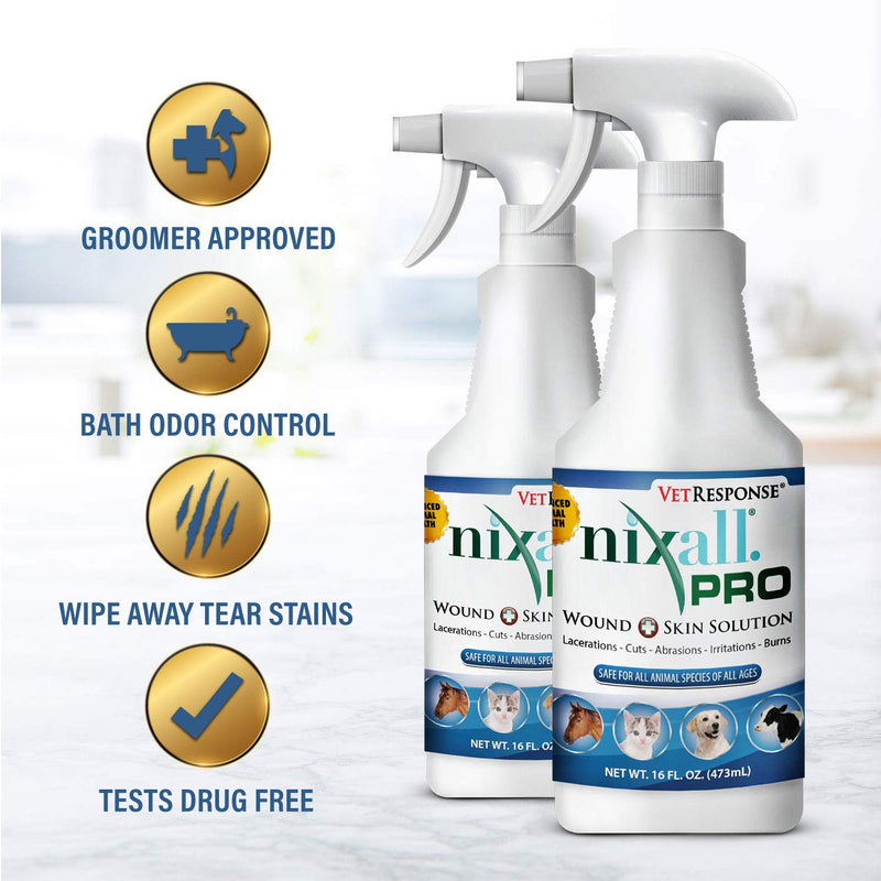 Nixall Pro Wound & Skin Spray 16oz/9.98 - PawsPlanet Australia