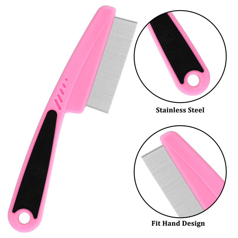 Cobee Dog Flea Lice Comb, Dog Cat Grooming Comb Pet Tear Stain Remover Combs Fine Tooth Care Removal Tool (Pack of 5) - PawsPlanet Australia