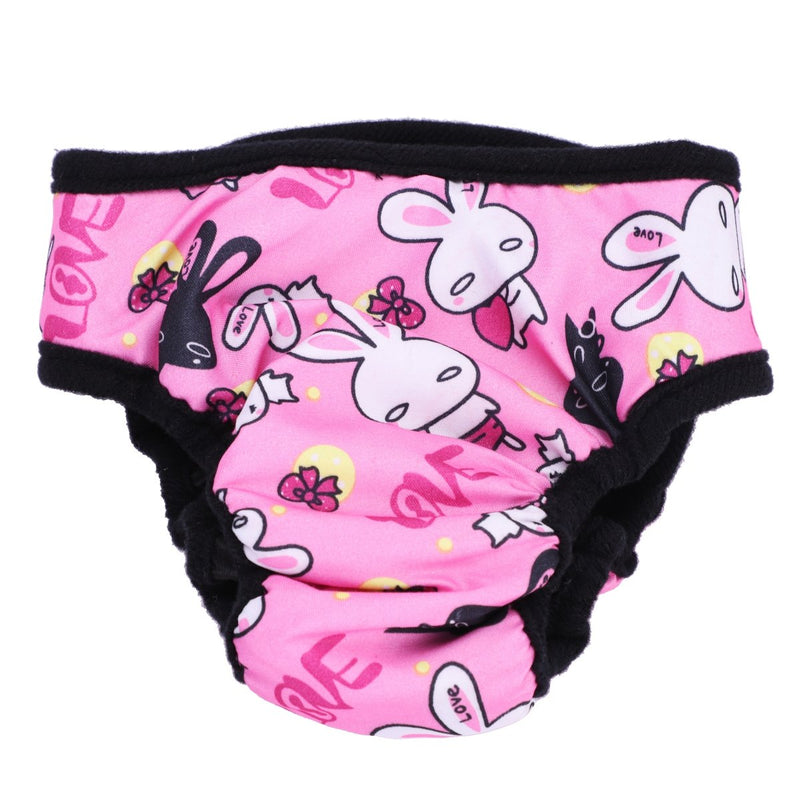 Female Dog Hygiene Nappy Physiological Heat Pants Reusable Breathable Underpants Washable Quickly Dry Sanitary Shorts Panties Menstruation Hygiene Underwear Briefs for Small Middle Large Dogs S-XL Pink - PawsPlanet Australia