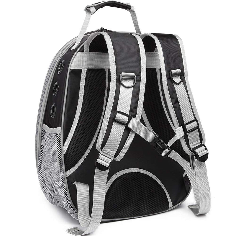Clear Bubble Cat Carrier Backpack, Space Capsule Pet Carrier Backpack for Large Cats and Small Dogs, Cat Carrying Backpack for Travel and Hiking Black 2nd Generation - PawsPlanet Australia