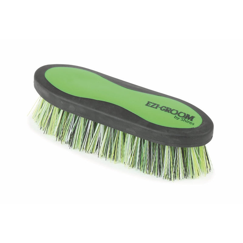 Shires 1482 Ezi-Groom Large 2-Tone Dandy Brush Bright Blue - PawsPlanet Australia