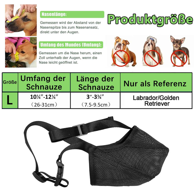 Muzzle, Muzzle for Large Dogs, Dog Muzzle Soft and Comfortable Soft Adjustable Mesh Muzzles, Breathable Pet Mask Dog Training for Small Medium Large Dogs - PawsPlanet Australia
