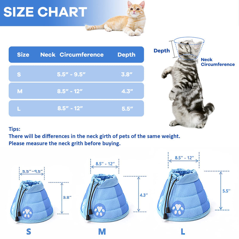 Cat Neck Brace, Adjustable Cat Neck Brace Collar, Restoration Soft Neck Brace for Small Dogs, Collar Cone After Surgery and Injuries for Small Puppies (S) S - PawsPlanet Australia