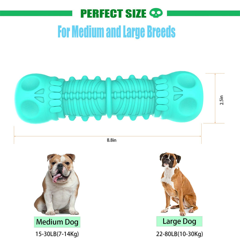 Dog Squeaky Toys, Dog Chew Toys,Toughest Natural Rubber-Dog Toys for Aggressive Chewers, Almost Indestructible Tough Durable Dog Toys for Dogs-Teeth Cleaning Chews for Large/Medium Breed - PawsPlanet Australia
