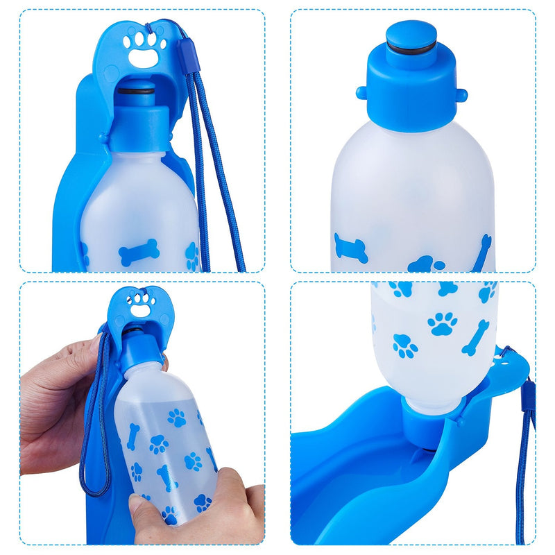 ANPETBEST Dog Water Bottle 325ML/11oz 650ML/22oz Portable Dispenser Travel Water Bottle Bowl for Dog Cat Small Animals (11oz/325ml) 11oz/325ml - PawsPlanet Australia