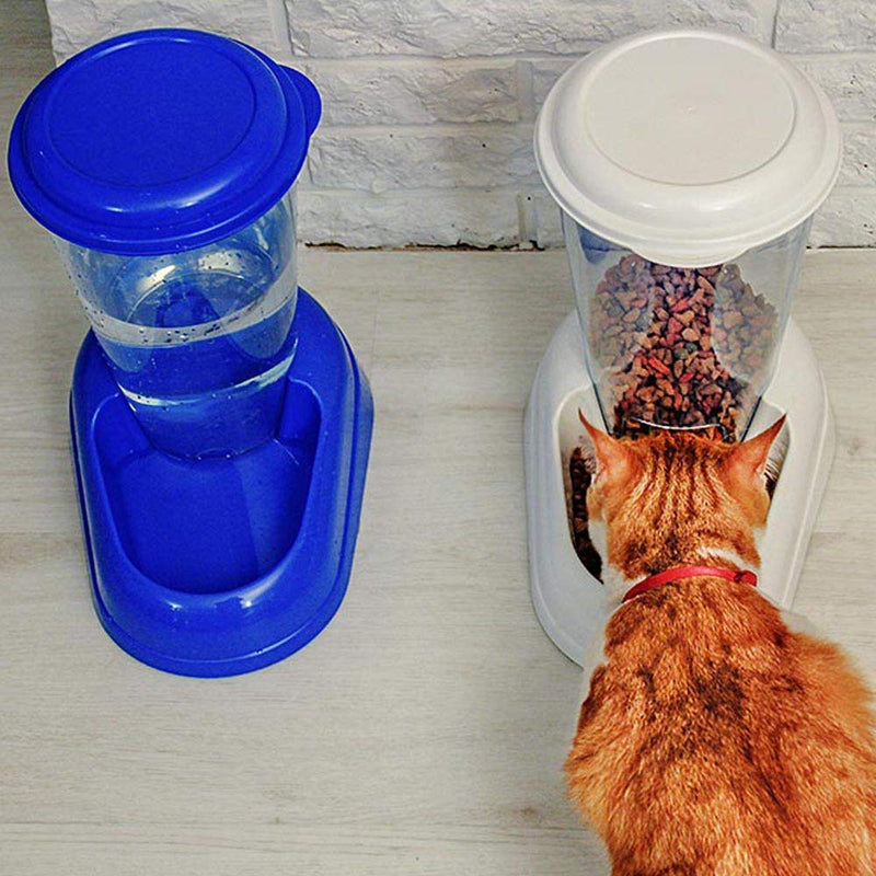 Ferplast Dry Food Dispenser for Dogs and Cats 3 Litres ZENITH Practical Pet Feeder Food Dispenser Biscuits for Animals, Transparent Tank With Lid, Non-Slip Bottom, 20,2 x 29,2 x h 28,8 cm White - PawsPlanet Australia