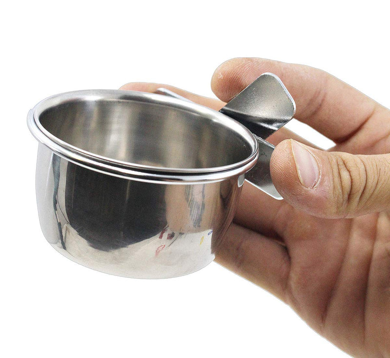 [Australia] - Bonka Bird Toys Stainless Steel Cup Clamp (5) oz 