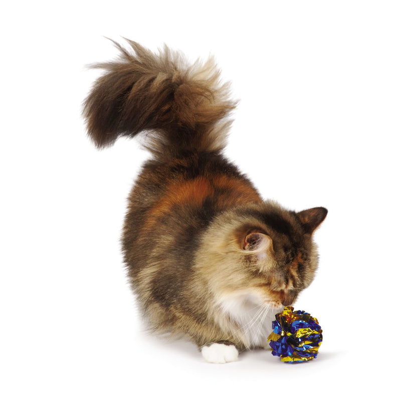 [Australia] - Zanies Giant Mylar Balls Cat Toys, 16-Piece Canisters 