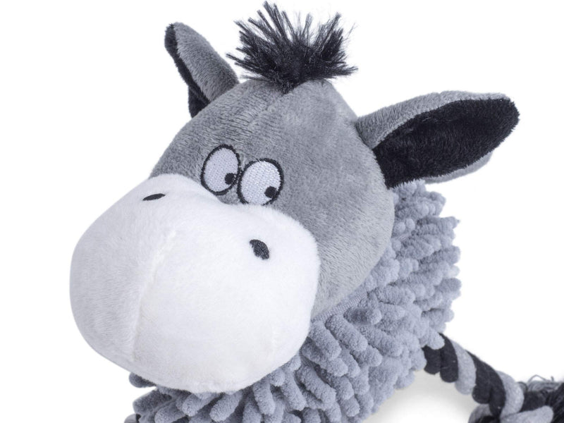 Petface Farmyard Buddies Noodle Donkey Dog Toy - PawsPlanet Australia