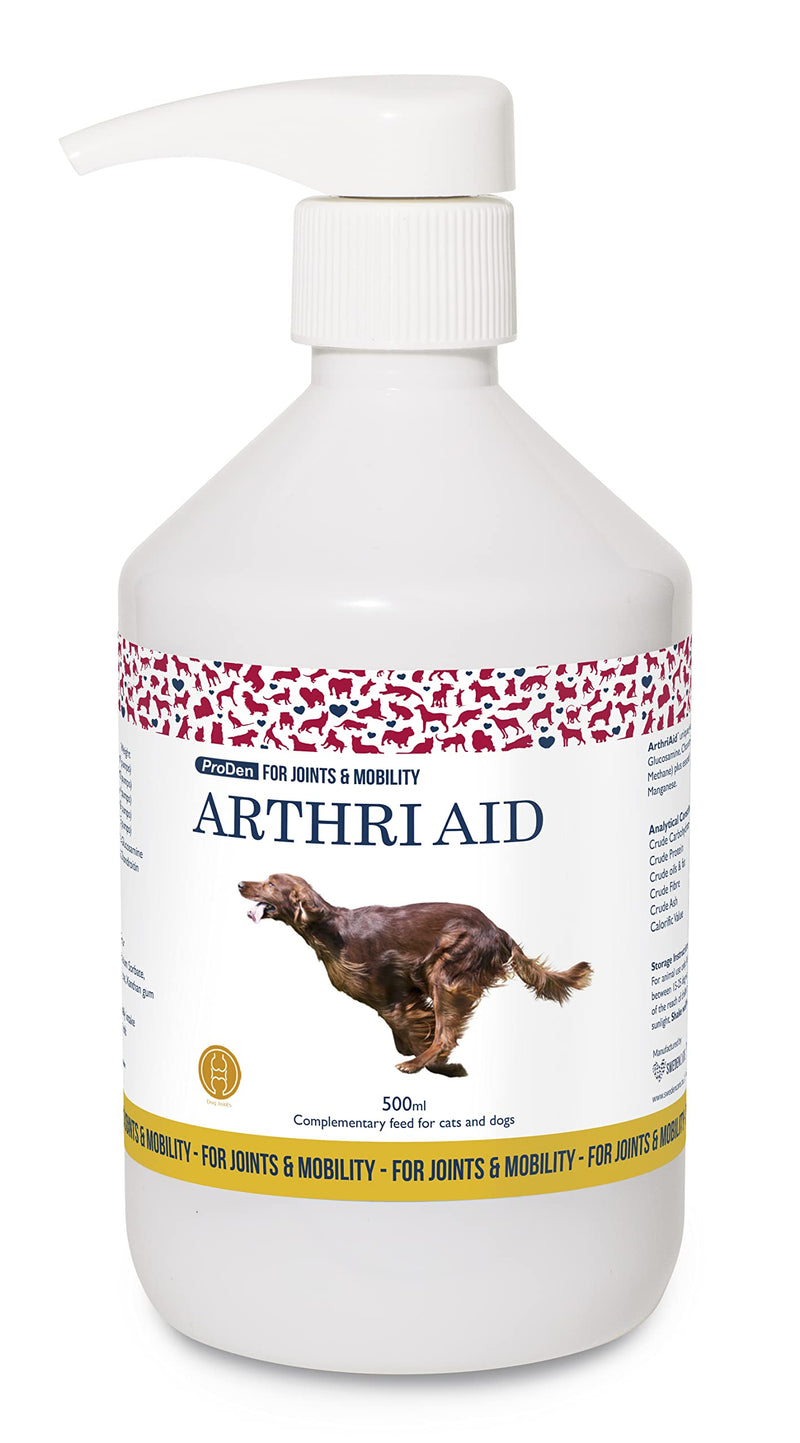 Proden NutriScience ArthriAid Omega Liquid Food Supplement for Dogs and Cats, 500ml, for Joints and Mobility - PawsPlanet Australia
