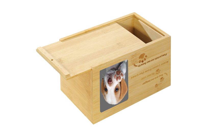 Zying Pet Urns Pet Memorial Cremation Urns for Cats Dogs Ashes Wooden Keepsake Box Urns - PawsPlanet Australia