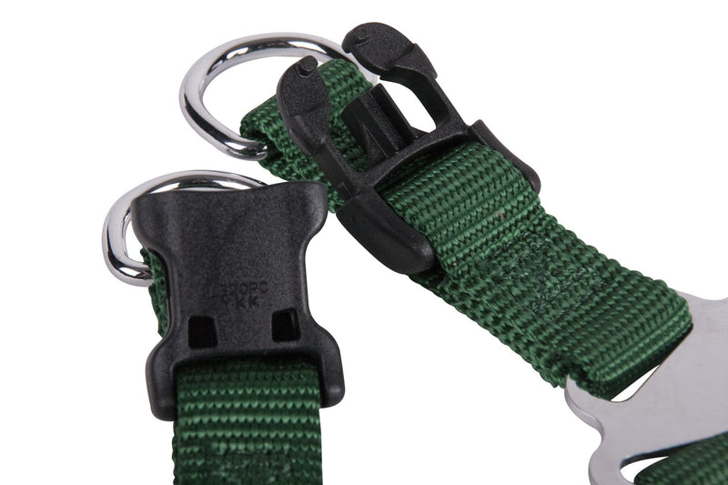 [Australia] - GoGo Pet Harness Comfy Nylon 5/8-Inch Adjustable X 16” – 24” inches, Small, green 