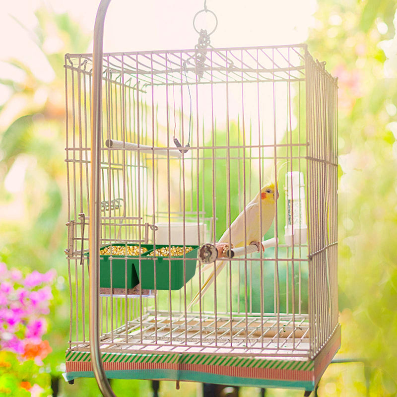 12Pcs Bird Cage Cup Bird Feeder Cups Bird Feeder Bowl Poultry Cage Cup for feeding Birds Parrot Water Food Seed (9.7 * 5.2 * 3.4cm) - PawsPlanet Australia