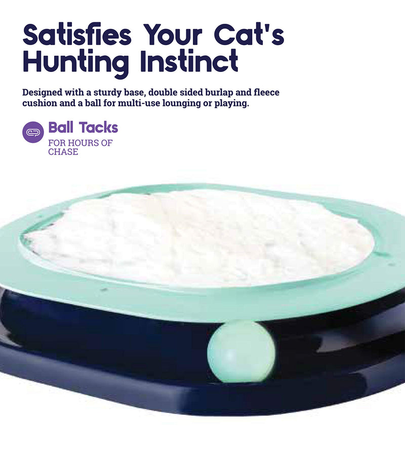 [Australia] - Petstages Cat Tracks Cat Toy - Fun Levels of Interactive Play - Circle Track with Moving Balls Satisfies Kitty’s Hunting, Chasing & Exercising Needs Lay N’ Play Track 