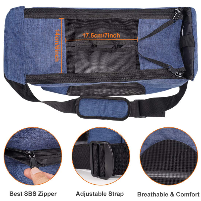 COOLBEBE Adjustable Pet Dog Sling Carrier for Small Dogs Cats Blue - PawsPlanet Australia