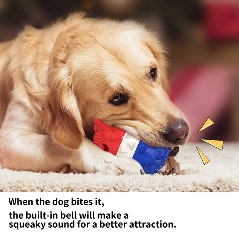 Rope Dog Toy, Dog Chew Toys for Aggressive Chewers Large Breed, Durable Ball Dog Toy Tug-of-War for Outdoor Activities and Teeth Cleaning, Built-in Small Bell Toy and Leaking Food Attraction Features - PawsPlanet Australia