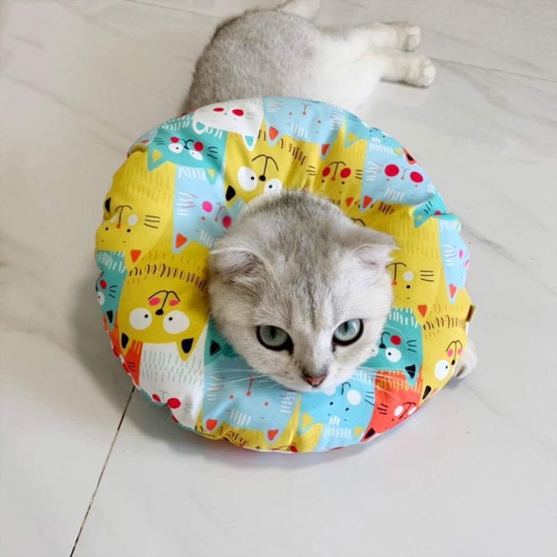 Cozlly Cat Neck Collar, Soft Cat Protective Collar, Cat Recovery Collar, Adjustable Protective Collar, Cat Anti Bite Cat Collar, Protective Collar for Cats and Dogs (S) S - PawsPlanet Australia