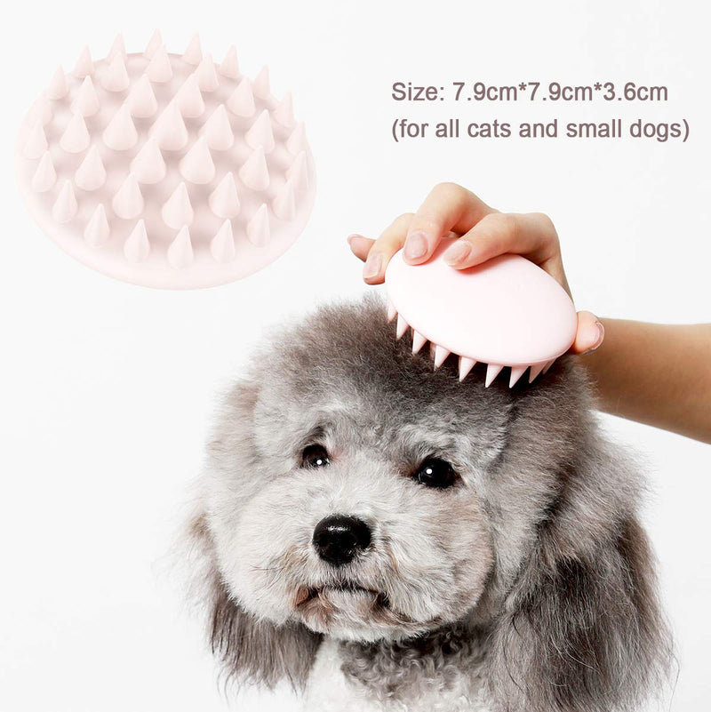 PETKIT Cat Brush for Shedding and Grooming, Soft Silicone Dog Cat Massage Bath Brush, Efficiently Removes Loose Short Hair, Great for Bath Deshedding and Massaging & for Sensitive Skin Pink - PawsPlanet Australia