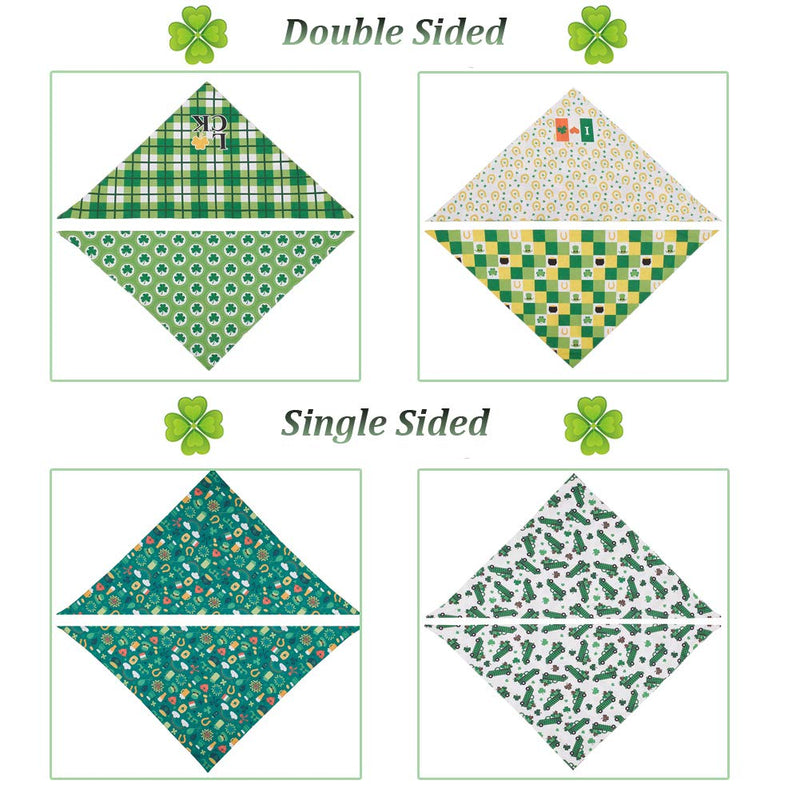 XhuangTech St. Patrick's Day Dog Bandana, 4 Pack Pet Bandanas Triangle Bibs Washable Dog Scarf Pet Kerchief Accessories for Small Medium and Large Dogs&Cats (4 Pack-St. Patrick's Day) 4 Pack-St. Patrick's Day - PawsPlanet Australia