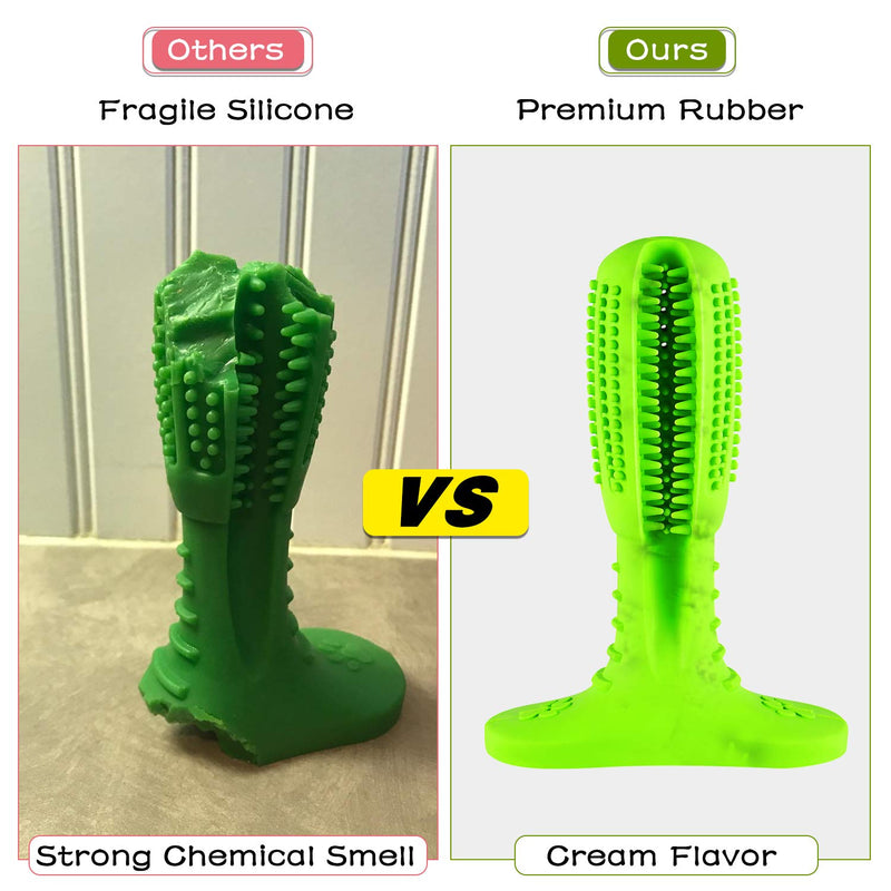 Dog Toys Dog Toothbrush Indestructible Dog Chew Toys For Medium Large Breed Aggressive Chewers Dental Teeth Cleaning Toy (M, Grass Green) M Grass Green-medium - PawsPlanet Australia