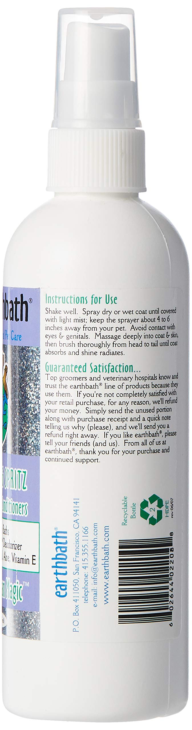 Earthbath All Natural Deodorizing Spritz Pack of 1 Mediterranean Magic - PawsPlanet Australia