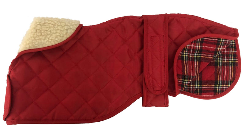 Cosipet Greyhound Anorak Nylon Coat, 41 cm, Red - PawsPlanet Australia