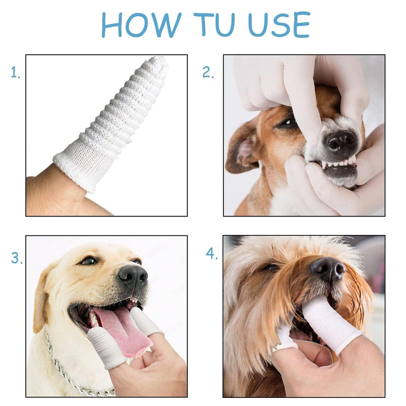 YBVZRP Dog toothbrush, pack of 6 dog toothbrushes for small dogs, dog toothbrush, fingerling dental care, dog dental care fingerling small for cleaning the teeth of dogs - PawsPlanet Australia