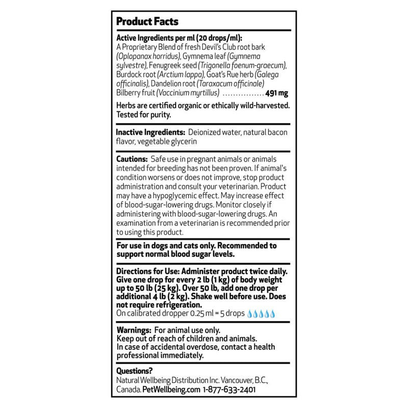 Pet Wellbeing Blood Sugar Gold For Dogs - Natural Support For Healthy Blood Sugar Levels In Dogs - 2 Ounce 59 Milliliter - PawsPlanet Australia