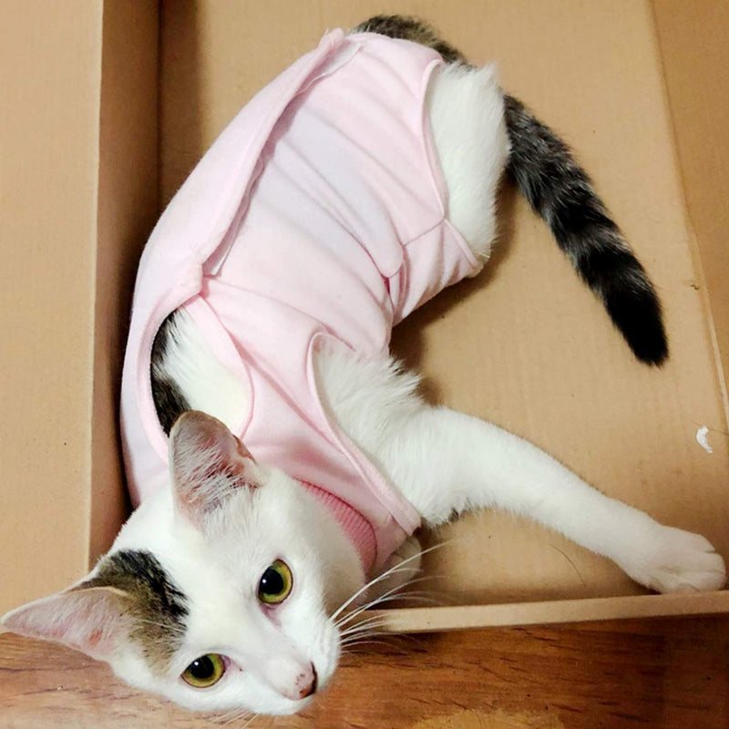 Alfie Pet - Beck Surgical Recovery Suit Body Wrap for Cats and Dogs Small Pink - PawsPlanet Australia