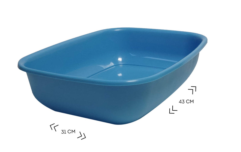 Aimé Litter Box without Rim/Rounded Edge for Cat, 43 x 31 x 10 cm, 0.3 kg - PawsPlanet Australia