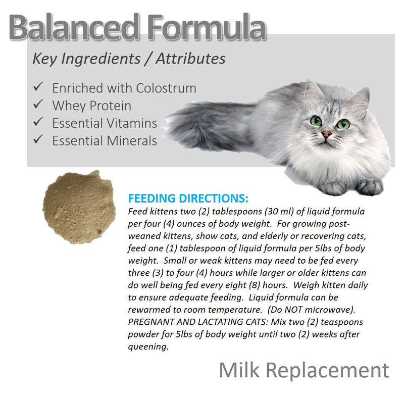 Vet Worthy Milk Replacement for Cats (12 oz Powder) - PawsPlanet Australia
