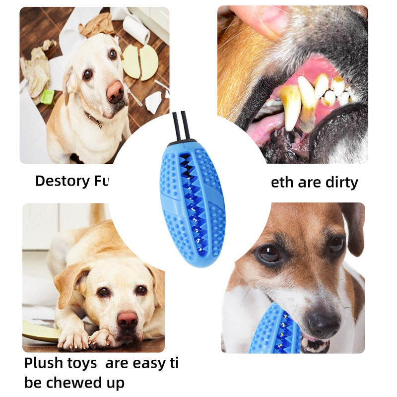 Starlight Baby Dog Toothbrush Sticks, Small And Medium-Sized Dog Ieash Toys, Chewing, Used For IQ Training And Interactive Food And Snack Distribution, Rubber Toothbrush Chewing Toys,（Blue22) Blue22 - PawsPlanet Australia