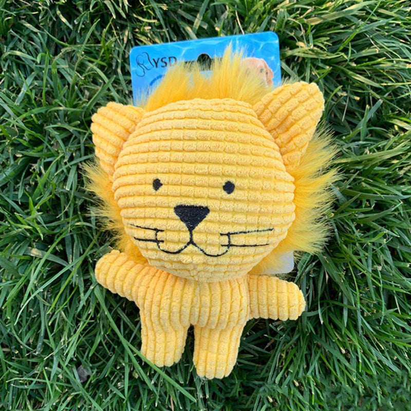 N\A 1 Pack Pet Dog Plush Toy Pet's Toy Dog Squeak Toy Two-In-One Chewing Interactive Toy Small And Medium-Sized Dog Plush Toy (Lion) - PawsPlanet Australia