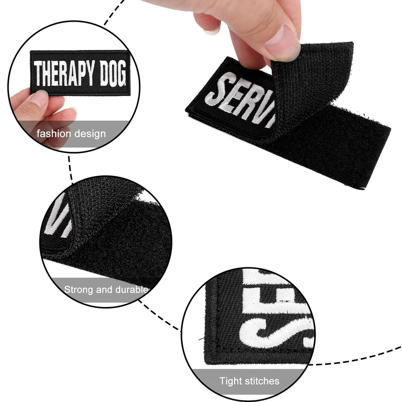 Cobee Dog Embroidered Tactical Patches for Dog Harness, 6pcs Dog Vest Removable Tactical Magic Sticker Patches for Service Dog Badges in Training - PawsPlanet Australia
