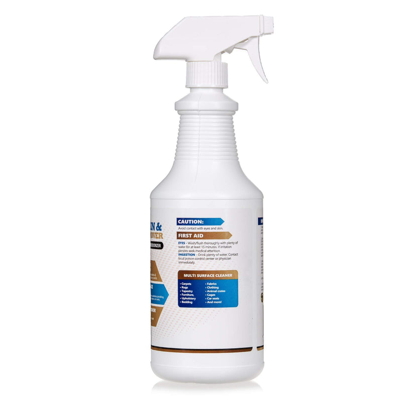 [Australia] - Sheiner's Pet Odor Eliminator - 32 Oz Spray - Advanced Bio-Enzyme Cleaner and Stain Remover for Dogs and Cats Urine Smells and Stains on Carpets, Tapestries, Fabrics - Non Toxic & Child Safe 