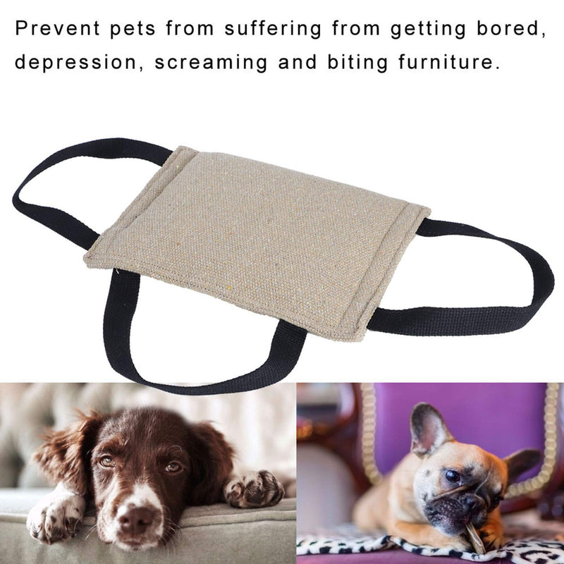 Pet Puppy Bite Training Pillow Dog Biting Pillow Toys Pet Dog Bite Tug Toys Pet Outdoor Training Toys with Handles for Dog Fun and Bite Training - PawsPlanet Australia