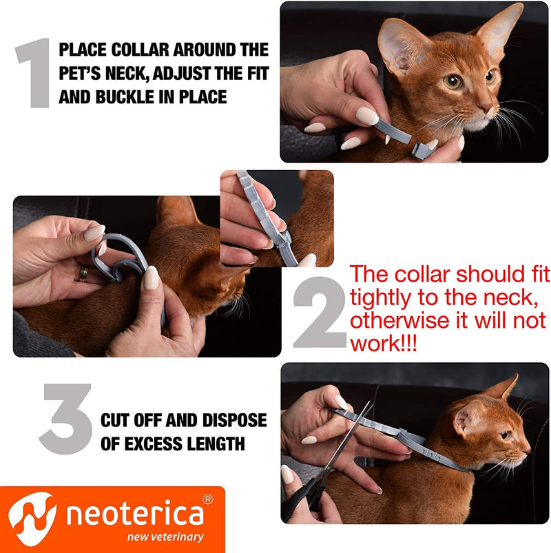 Rolf Club 3D FLEA Collar for Cats - Flea and Tick Prevention for Cats - Cats Flea and Tick Control for 8 Months - Safe Tick Repellent - Waterproof Tick Treatment - PawsPlanet Australia