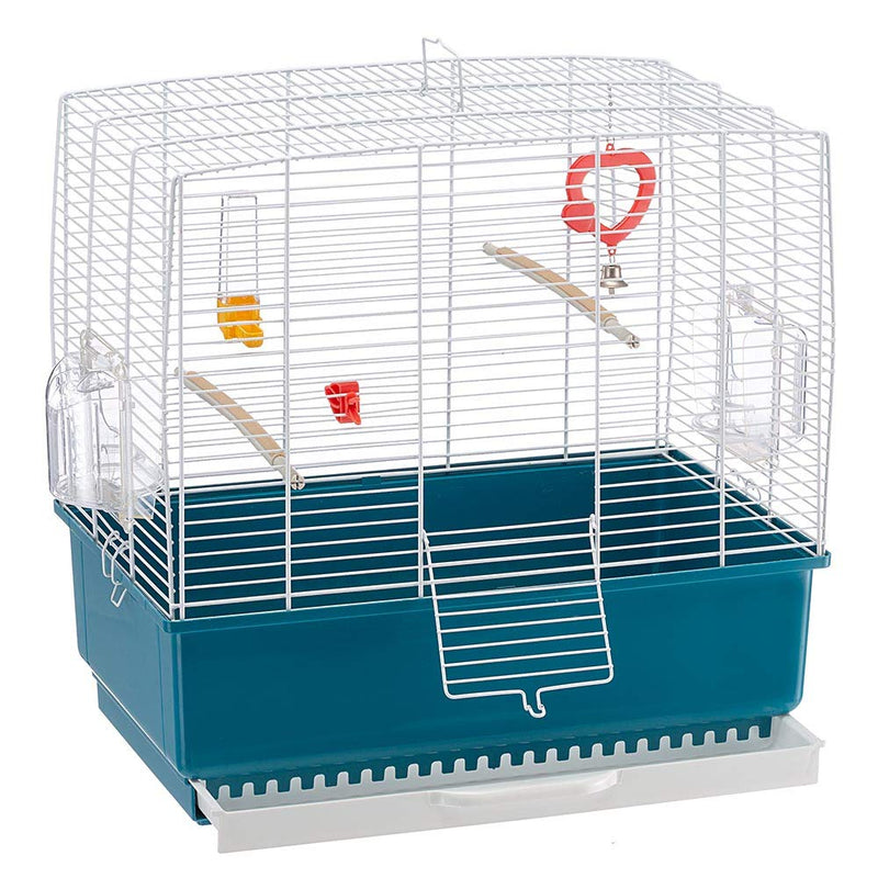 Ferplast Rectangular Shape Cage for Exotic Birds and Canaries, 49 x 30 x 48.5 cm - PawsPlanet Australia