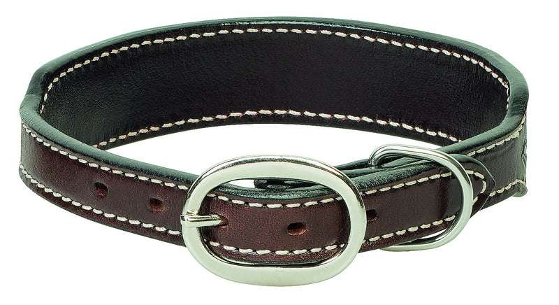 [Australia] - Weaver Leather Beaded Basket Weave Dog Collar 3/4" x 17" 
