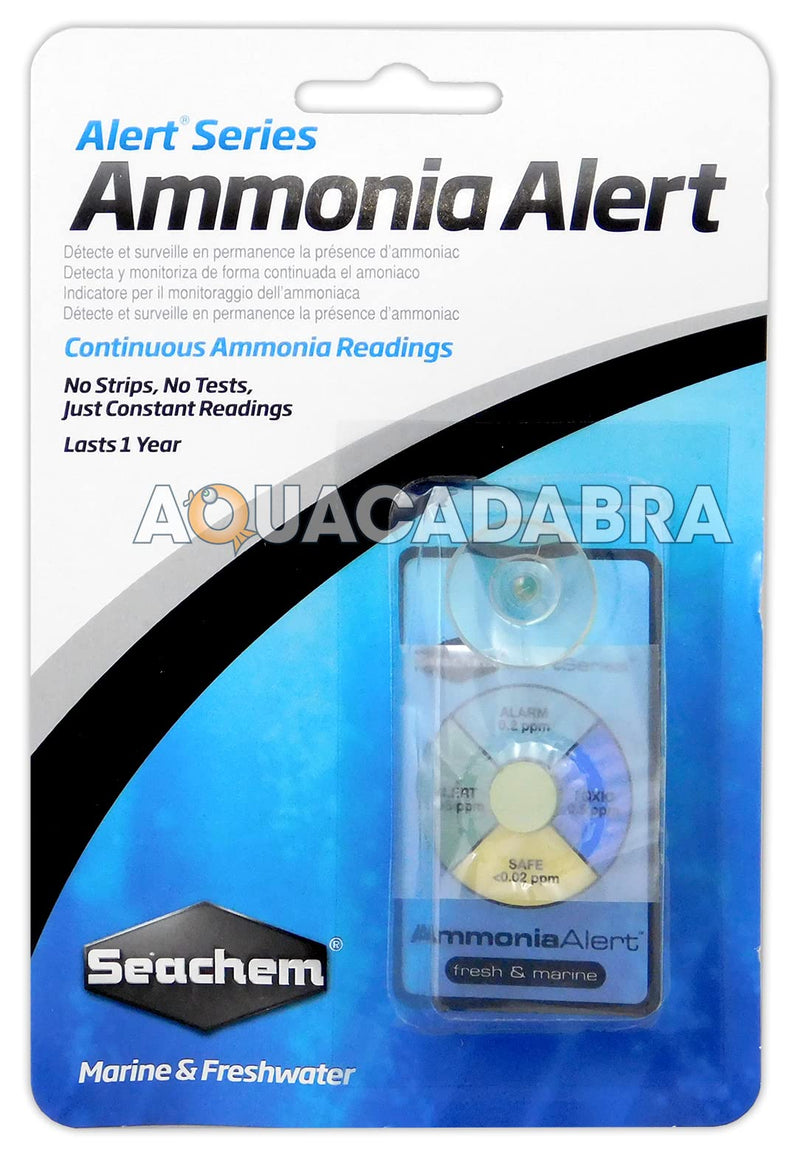 Seachem AMMONIA ALERT TEST KIT AMMONIA MONITOR MARINE FRESH AQUARIUM FISH TANK - PawsPlanet Australia