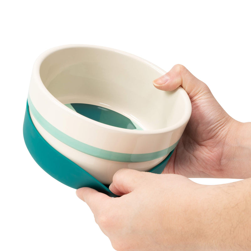 [Australia] - Now House by Jonathan Adler for Pets Ceramic Bowls and Durable Ceramic Pet Food Bowls | Great for Wet Food, Dry Food, and Water | Available in Multiple Prints and Sizes Chromatic 1 Cup 